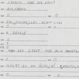 Eastern questionnaire, answ...