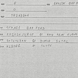 Eastern questionnaire, answ...