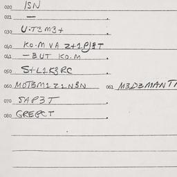Eastern questionnaire, answ...