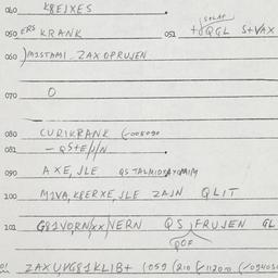 Eastern questionnaire, answ...