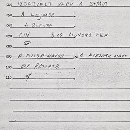 Eastern questionnaire, answ...