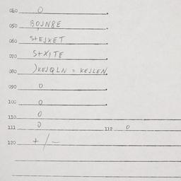Eastern questionnaire, answ...