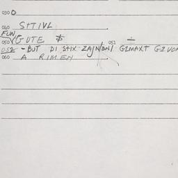 Eastern questionnaire, answ...