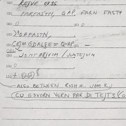 Eastern questionnaire, answ...