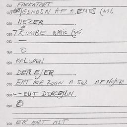 Eastern questionnaire, answ...