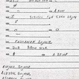 Eastern questionnaire, answ...