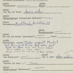 Western questionnaire, answ...