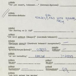 Western questionnaire, answ...