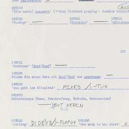 Western questionnaire, answ...