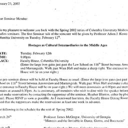 Announcements, 2002-02-12. ...