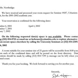 Correspondence, 2002-07-05....