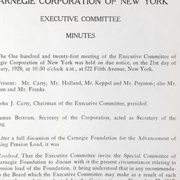 Executive Committee Meeting