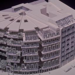 Model, aerial view.