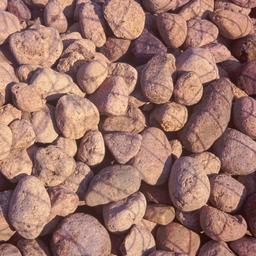 Piled stones.