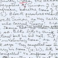 James Cone, untitled notes