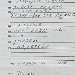 Eastern questionnaire, answ...