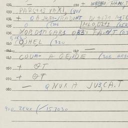 Eastern questionnaire, answ...
