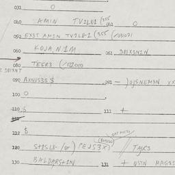 Eastern questionnaire, answ...
