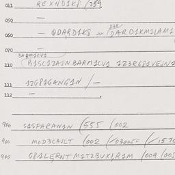 Eastern questionnaire, answ...
