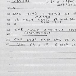 Eastern questionnaire, answ...