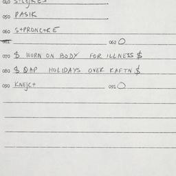 Eastern questionnaire, answ...