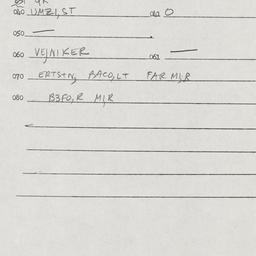Eastern questionnaire, answ...