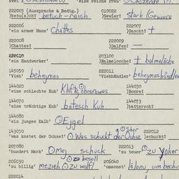 Western questionnaire, answ...