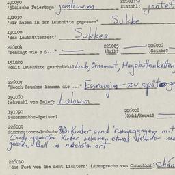 Western questionnaire, answ...