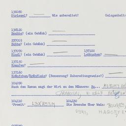 Western questionnaire, answ...