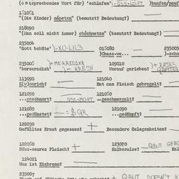 Western questionnaire, answ...