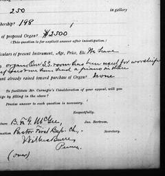 Carnegie Church Organs, Wil...
