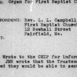Carnegie Turn-Downs, Church...