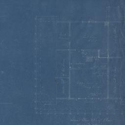 North elevation, second flo...