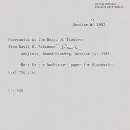 Program Development Memos
