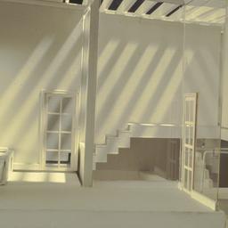 Model, interior view.