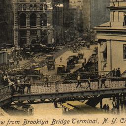 Park Row from Brooklyn Brid...