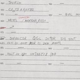 Eastern questionnaire, answ...