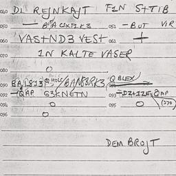 Eastern questionnaire, answ...