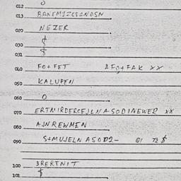 Eastern questionnaire, answ...