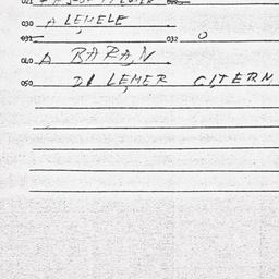 Eastern questionnaire, answ...