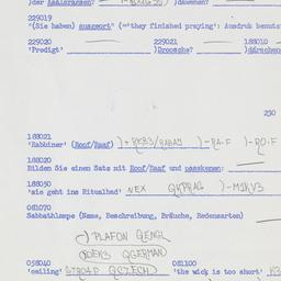 Western questionnaire, answ...