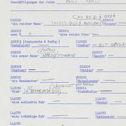 Western questionnaire, answ...