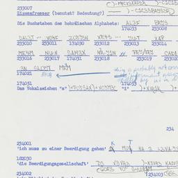 Western questionnaire, answ...