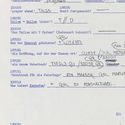 Western questionnaire, answ...