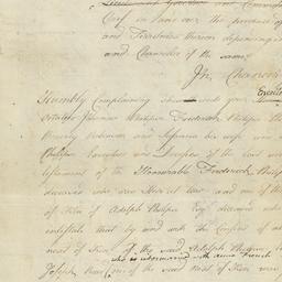 Chancery Suit. Complaint of...