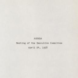 Executive Committee Meeting