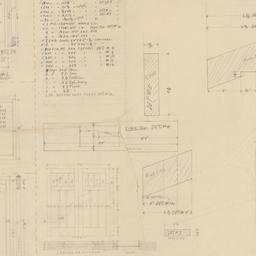Millwork details, lumber sc...
