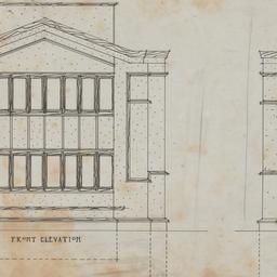 Front, rear elevations