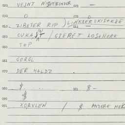 Eastern questionnaire, answ...