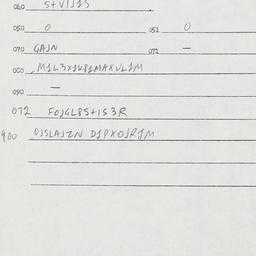 Eastern questionnaire, answ...